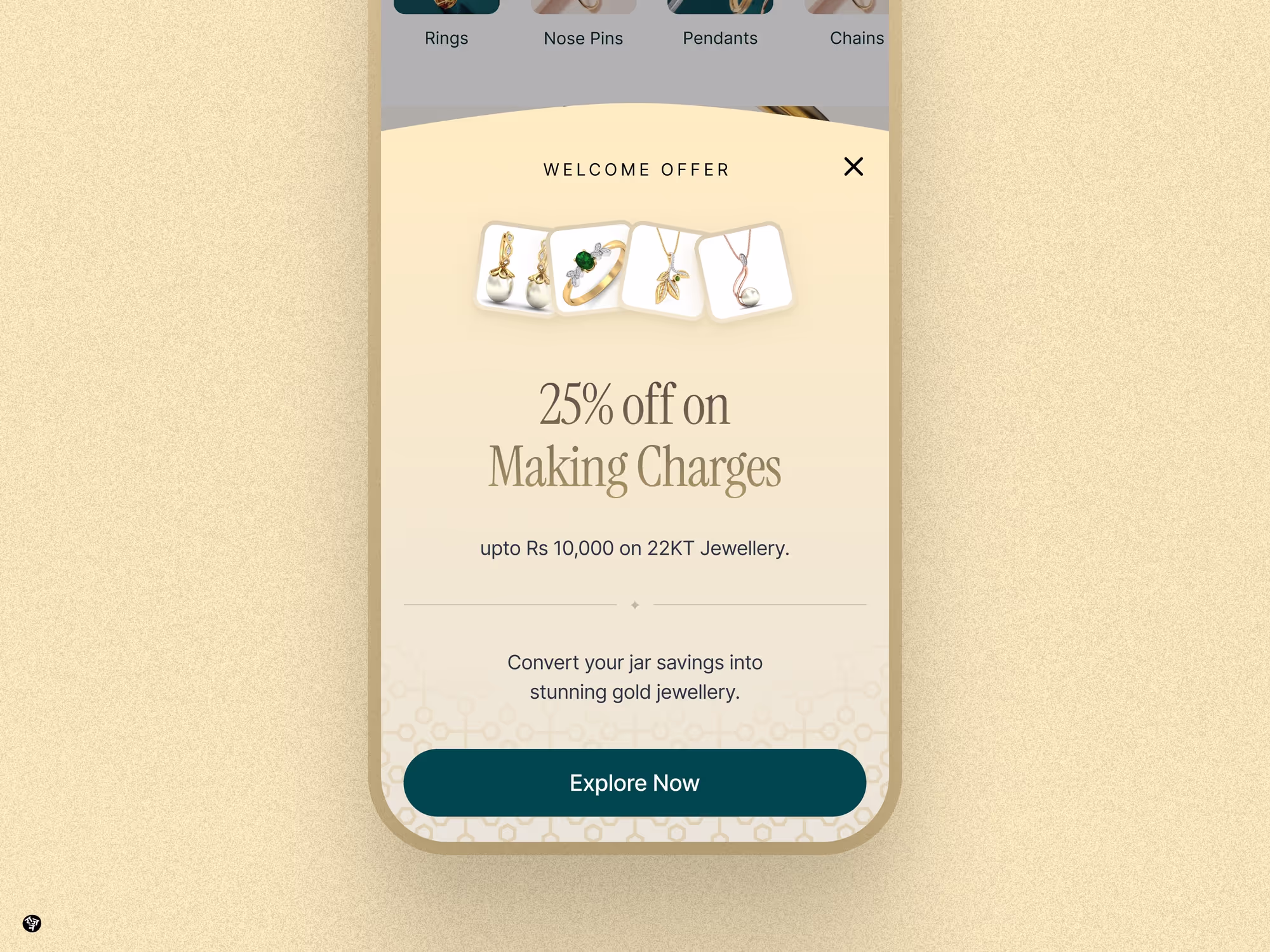 NEK jewellery E-commerce website Design - Rajan Dube